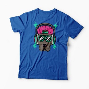 Tricou Personalizat Cool Dog - Bărbați-Albastru Regal